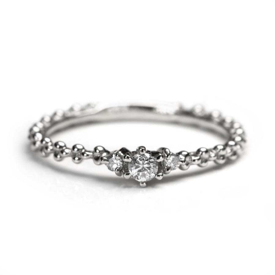 K18 ダイヤモンド バブルアーム リング 主張する、可憐で華奢なダイヤリング ダイヤ リング 指輪 ring 重ね付け 18k 18金 rpa1967522の画像