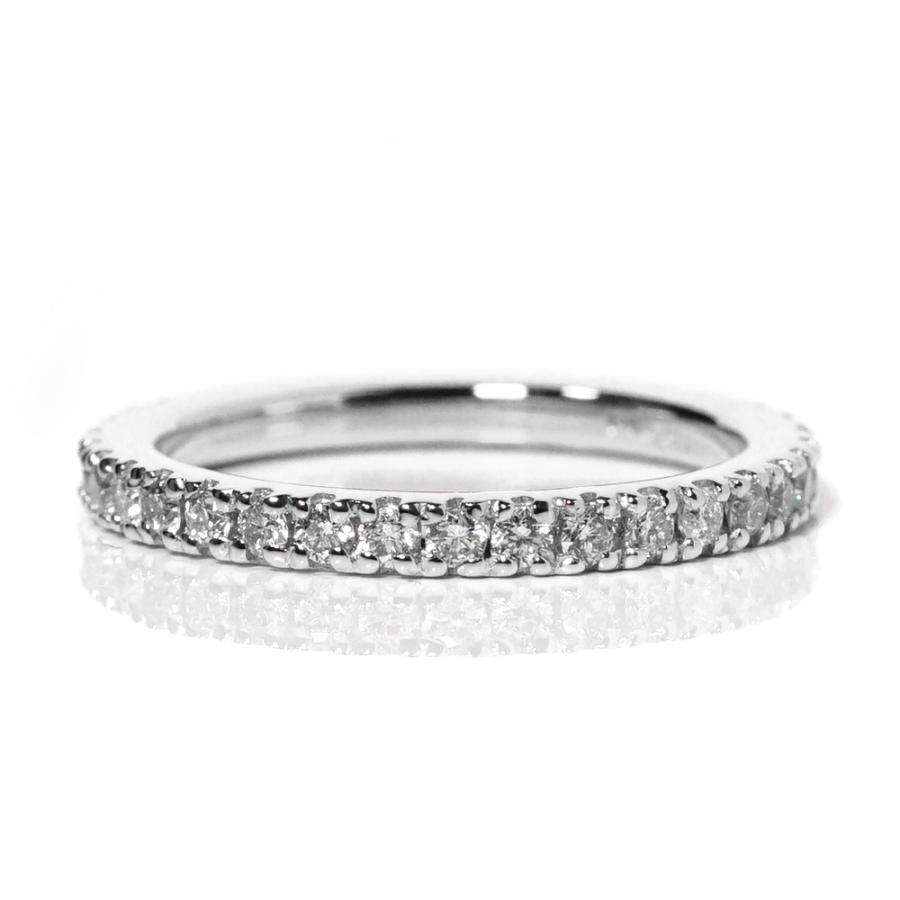 K18 ダイヤモンド フルエタニティ リング 0.5ct ピンキー ダイヤ K18 ダイヤモンド フルエタニティ リング 0.5ct ピンキー ダイヤ