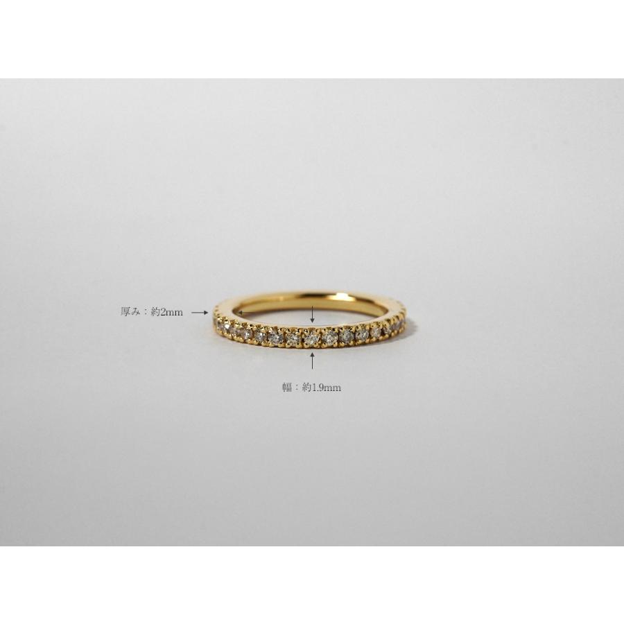 K18 ダイヤモンド フルエタニティ リング 0.5ct ピンキー ダイヤ K18 ダイヤモンド フルエタニティ リング 0.5ct ピンキー ダイヤ