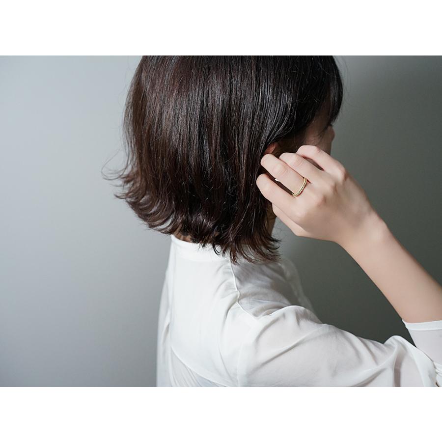 K18 ダイヤモンド バロック リング サイドと上下に麦の穂をイメージした、クラシカルデザインリング ダイヤ リング 指輪 rpa1958422の画像