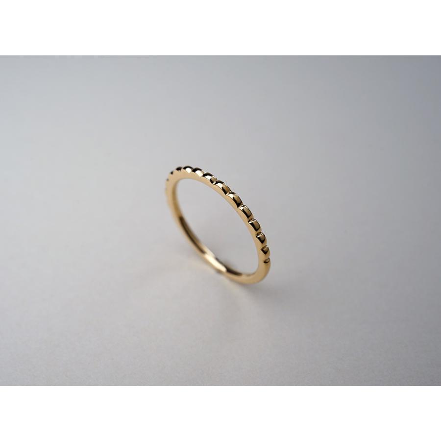 18金 指輪 シンプル レディース 18K モコモコ ファッション