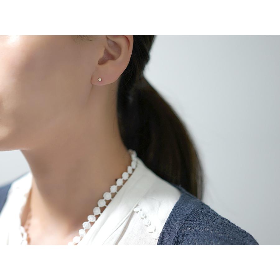 K18 ダイヤモンド スタッド ピアス 0.04ct H/SIクラス ダイヤ K18 ダイヤモンド スタッド ピアス 0.04ct H/SIクラス ダイヤ