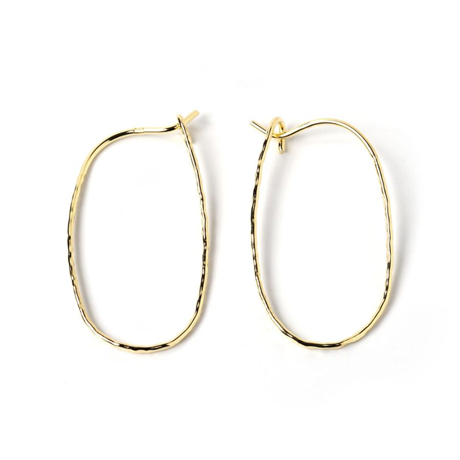 フープピアス k18 レディース ピアス シンプル 大きい フープ ピアス18