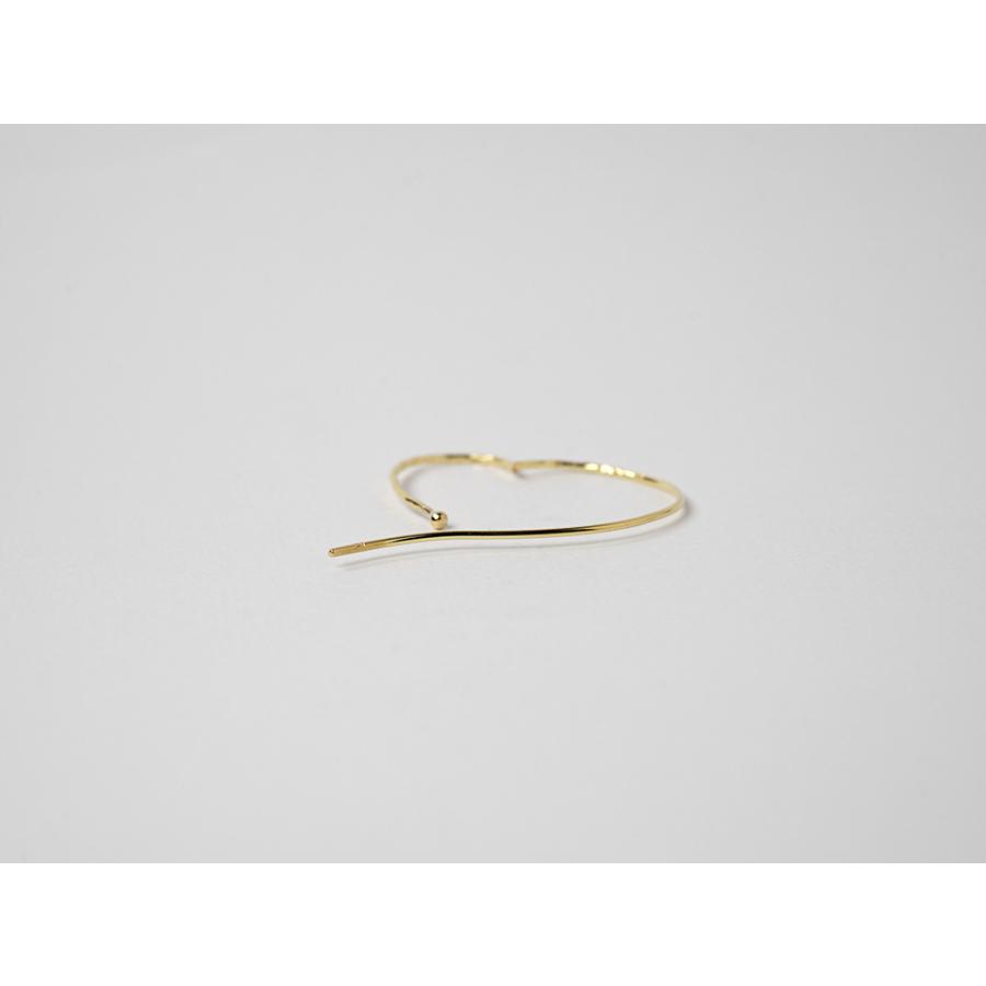 18金 フープピアス ハート 18K ハート ピアス ゆれるピアス 大きい 可愛い レディース 18金 K18 送料無料 rpa1883223の画像