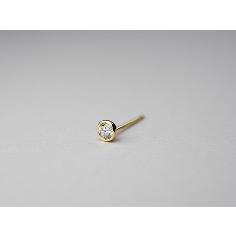 K18 ダイヤモンド スタッド ピアス 0.1ct(H/SIクラス)で飽きのこないベーシックなデザイン ダイヤ セカンドピアス 18k 18金 rpa1945123の画像