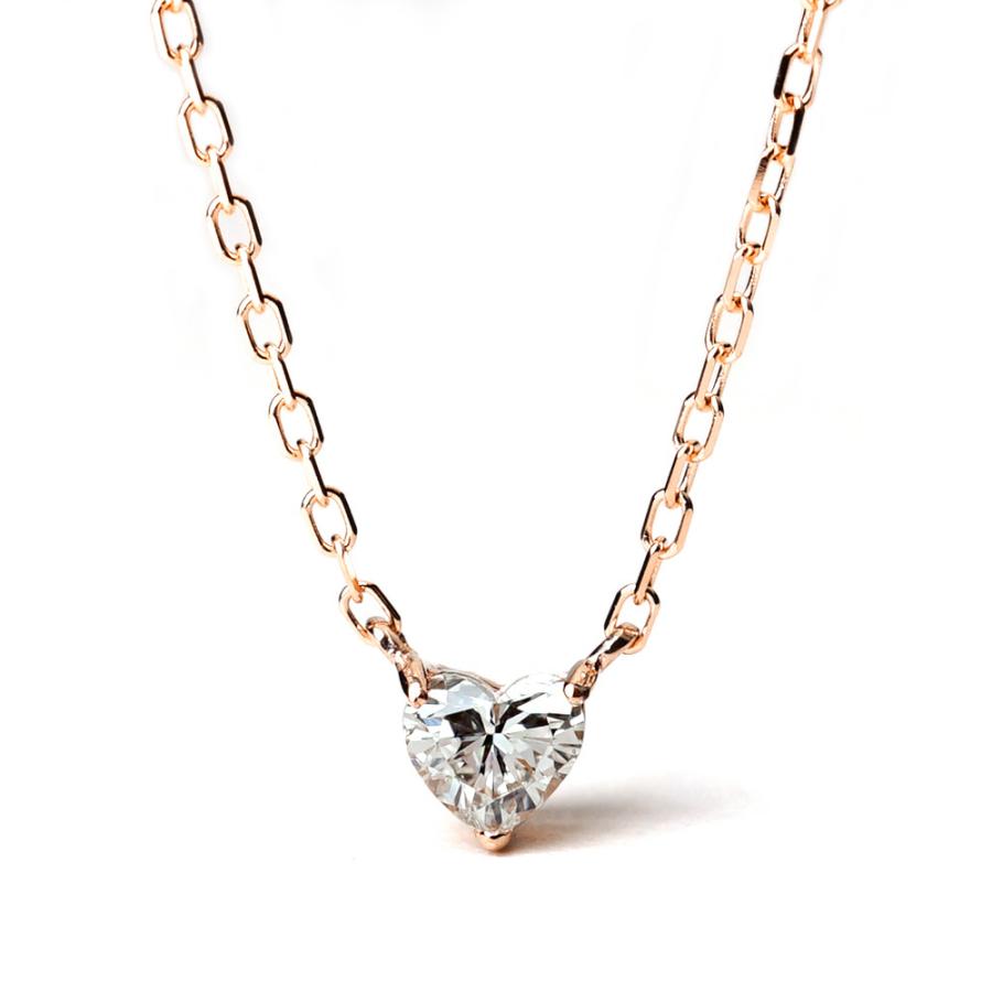 K18 ハート ダイヤモンド ネックレス レディース 18金 18k 一粒 K18 ハート ダイヤモンド ネックレス レディース 18金 18k 一粒
