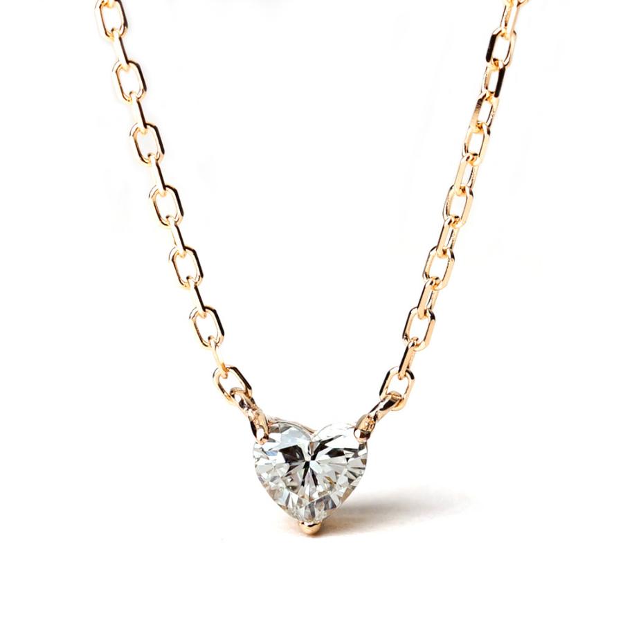 K18 ハート ダイヤモンド ネックレス レディース 18金 18k 一粒 K18 ハート ダイヤモンド ネックレス レディース 18金 18k 一粒
