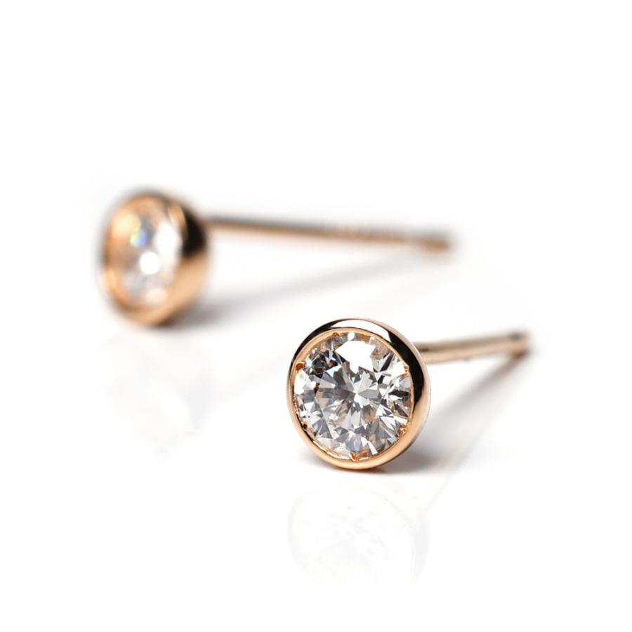 K18 ダイヤモンド スタッド ピアス 0.2ct H/SIクラス ダイヤ 18k 18金  