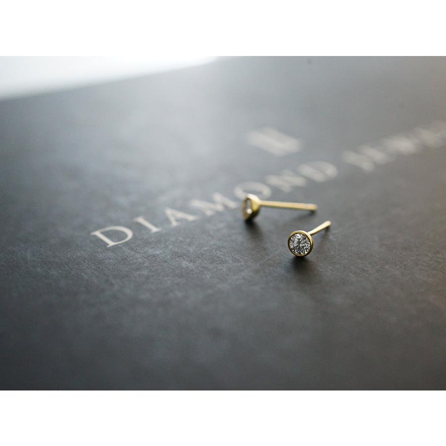 k18 ダイヤモンド　スタッドピアス K18 イエローダイヤモンド 1.00ct 4本爪スタッドピアス【159】 | 山梨