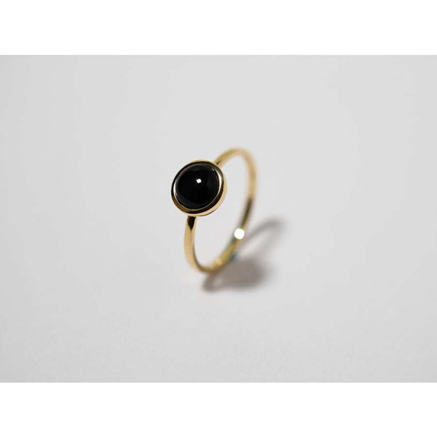 k様 オニキス リング 18号 K18 オニキスリング K18 18金 オニキス リング / K18 Onyx ring 品番kr