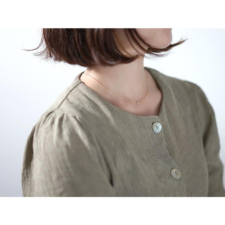 K18 ダイヤモンド ネックレス 0.1ct The pavilion 一粒シンプル