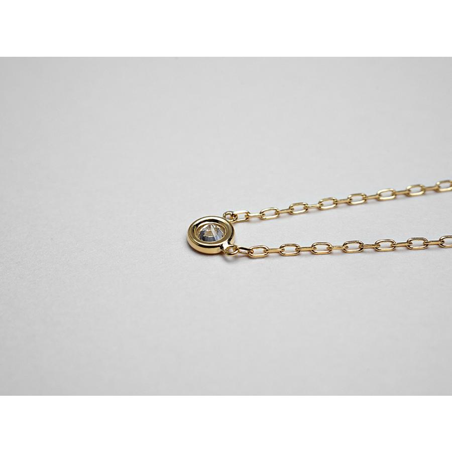 K18 ダイヤモンド ネックレス 0.1ct The pavilion 一粒シンプルダイヤモンドネックレス レディース 18k rpaub621 |  | 06