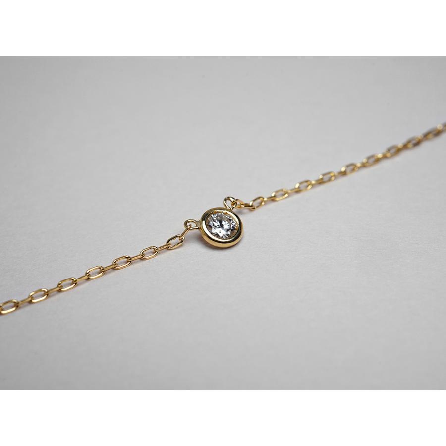 K18 ダイヤモンド ネックレス 0.1ct The pavilion 一粒シンプルダイヤモンドネックレス レディース 18k rpaub621 |  | 08