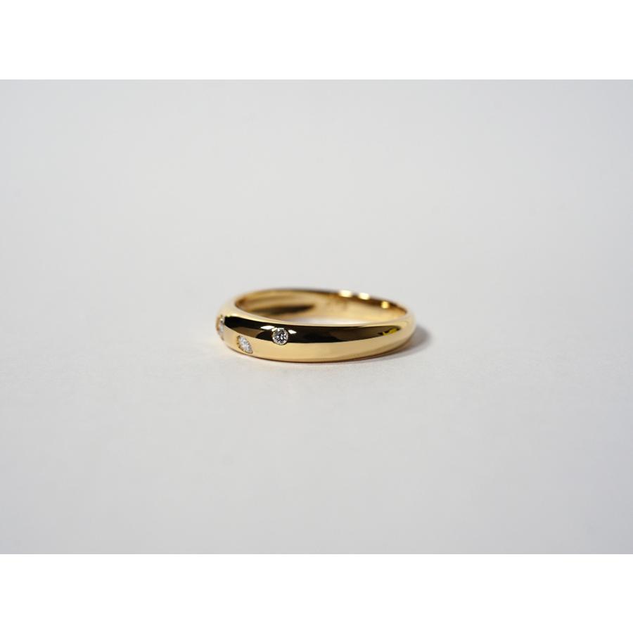18K リング レディース 指輪 ドット ダイヤモンド マット 18K リング レディース 指輪 ドット ダイヤモンド マット