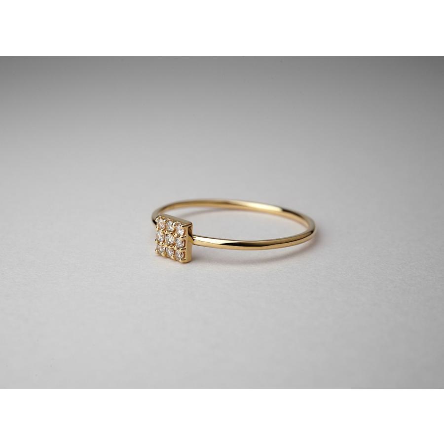 18K リング レディース 指輪 ダイヤモンド カレ ダイヤ ダイアモンド 18金 K18 金属アレルギー対応 プレゼント 送料無料 rph38456222の画像