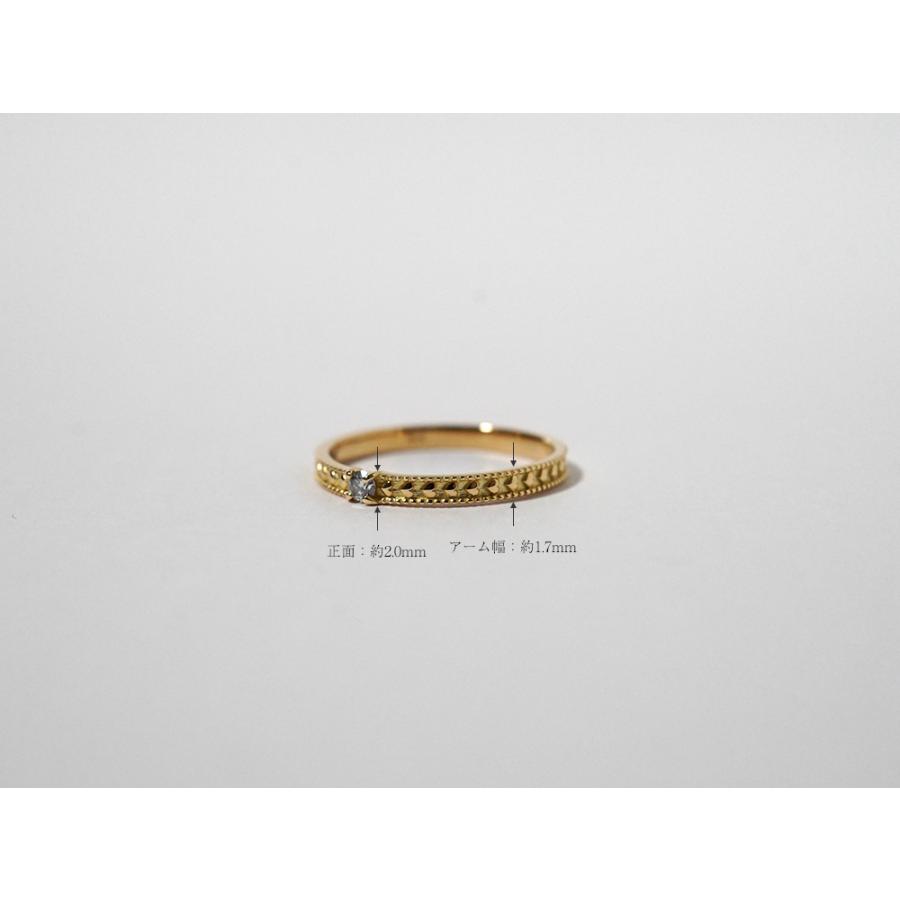 18K リング レディース 指輪 ダイヤモンド ピンキー アフロディテ ダイヤ ダイア 18金 K18 金属アレルギー対応 プレゼント rph25984022の画像
