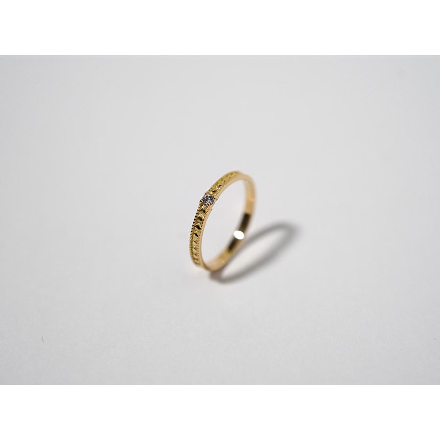 18K リング レディース 指輪 ダイヤモンド ピンキー アフロディテ