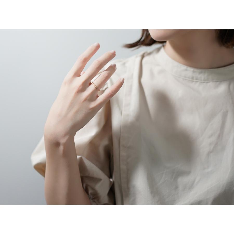 K18 ダイヤモンド ピンキー リング アグライア レディース ダイヤ