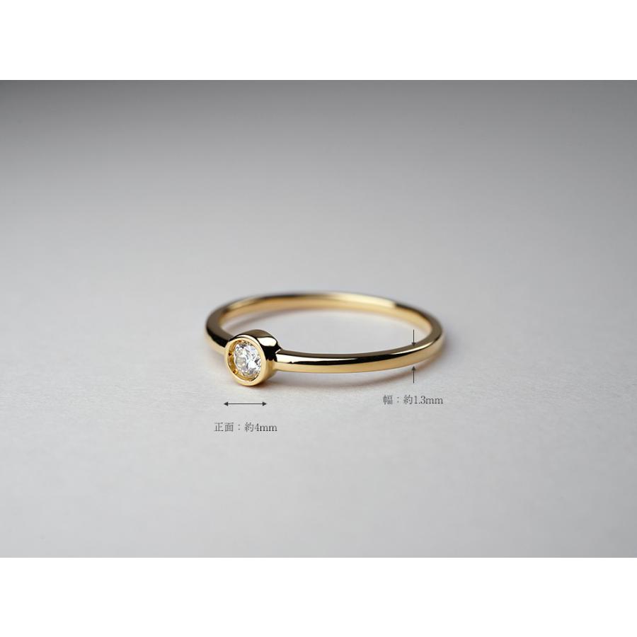 プライベートレーベル　18Kリング　13号　美品✨ 11/28午後値上げ実施】 18K リング レディース 指輪 ベゼル