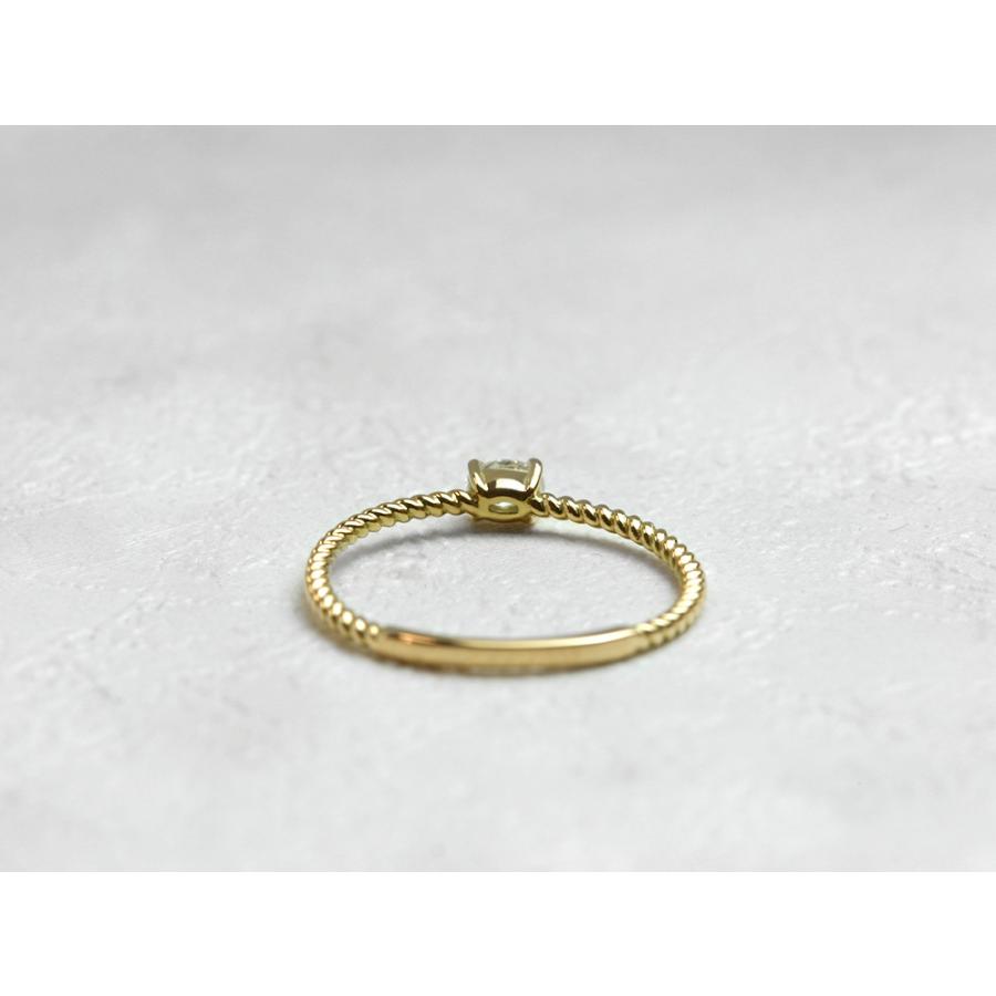 A*様 オーバル　ダイヤモンドリング　K18 ブルージルコン/ダイヤモンド K18リング(オーバル/12月誕生石