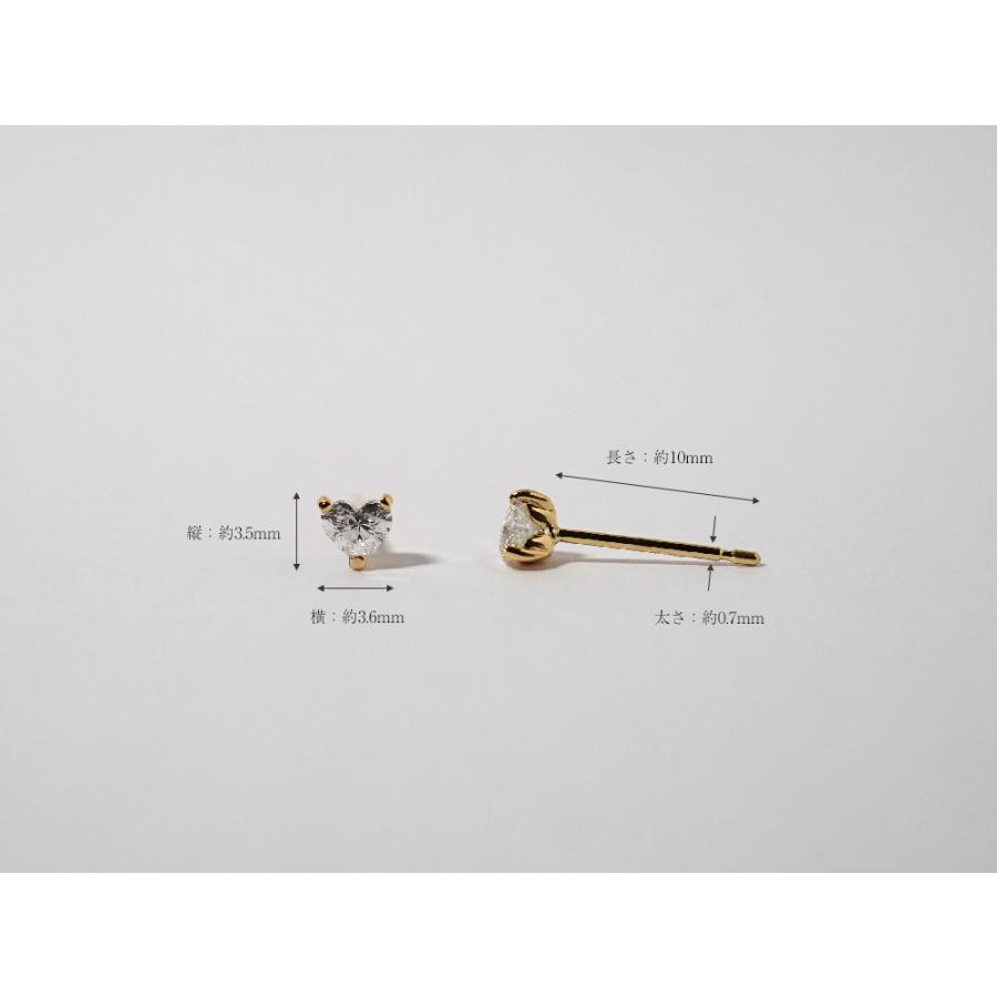 K18 ハートシェイプカット ダイヤモンド ピアス 0.2ct Lady K18 ハートシェイプカット ダイヤモンド ピアス 0.2ct Lady