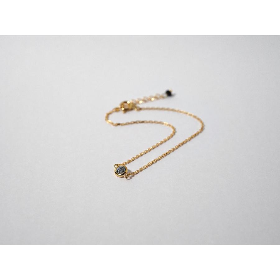 K18 ダイヤモンド ブレスレット 0.1ct The pavilion シンプル ブレス レディース ダイヤ ブレスレット rpaub724の画像