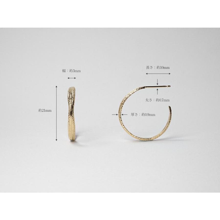 ピアス 18K ドスアラス 羽モチーフ18金 安心 プレゼント レディース 18金 K18 金属アレルギー対応 プレゼント 送料無料 rph48987223の画像