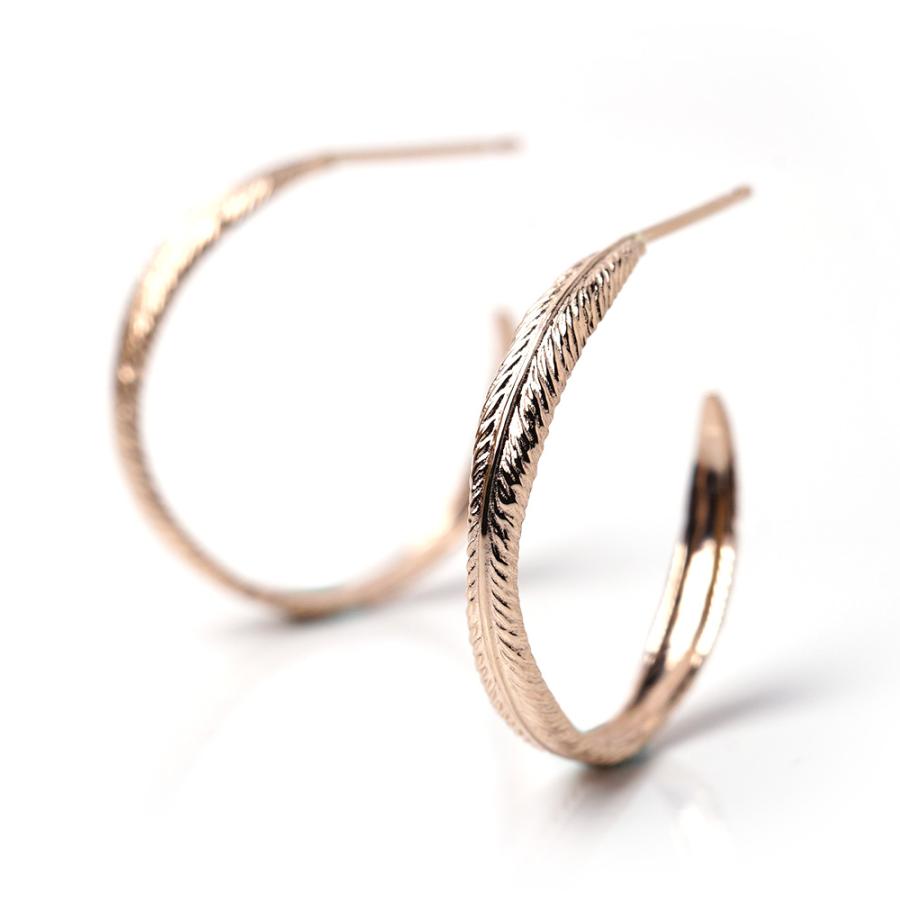 ピアス 18K ドスアラス 羽モチーフ18金 安心 プレゼント レディース 18金 K18 金属アレルギー対応 プレゼント 送料無料 rph48987223の画像