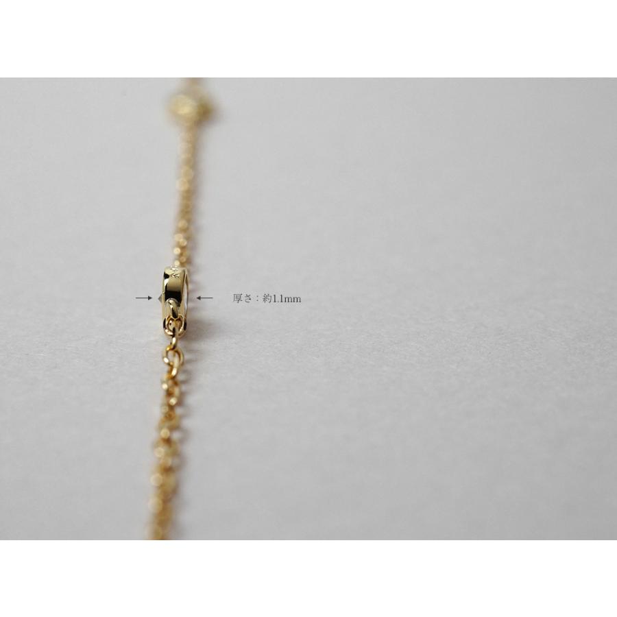 ブレスレット レディース 18K ダイヤモンド 0.15ct ダイヤ 18k 18金18