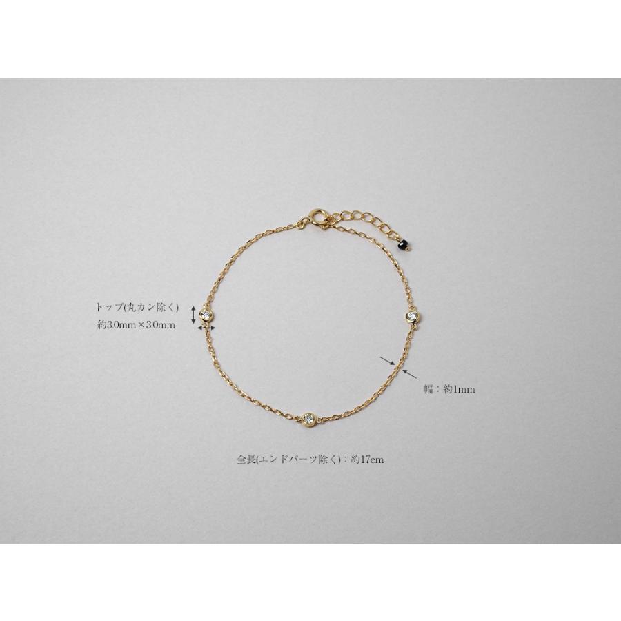 ブレスレット レディース 18K ダイヤモンド 0.15ct ダイヤ 18k 18金18金 K18 送料無料 rpaub824の画像