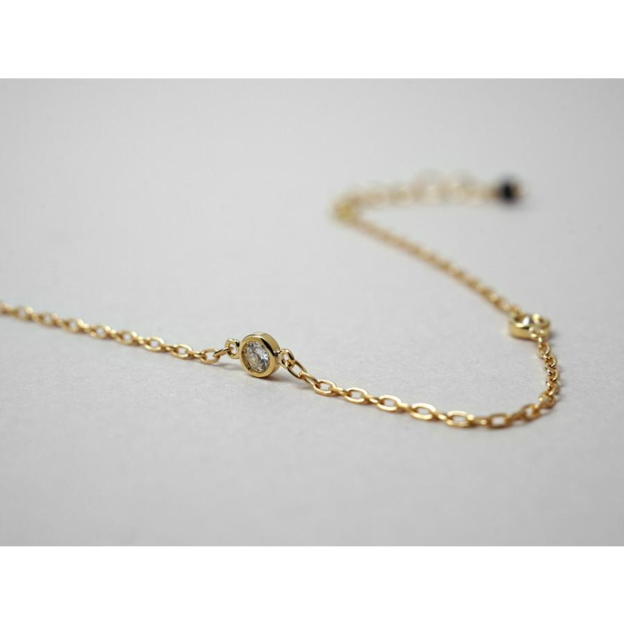 ブレスレット レディース 18K ダイヤモンド 0.15ct ダイヤ 18k 18金18金 K18 送料無料 rpaub824の画像