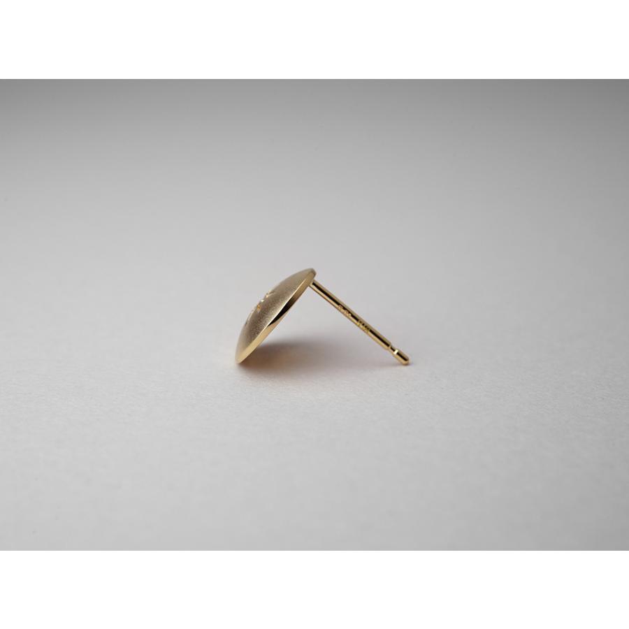 ピアス 18K ダイヤモンド ソル ダイヤピアス 太陽 ダイアモンド