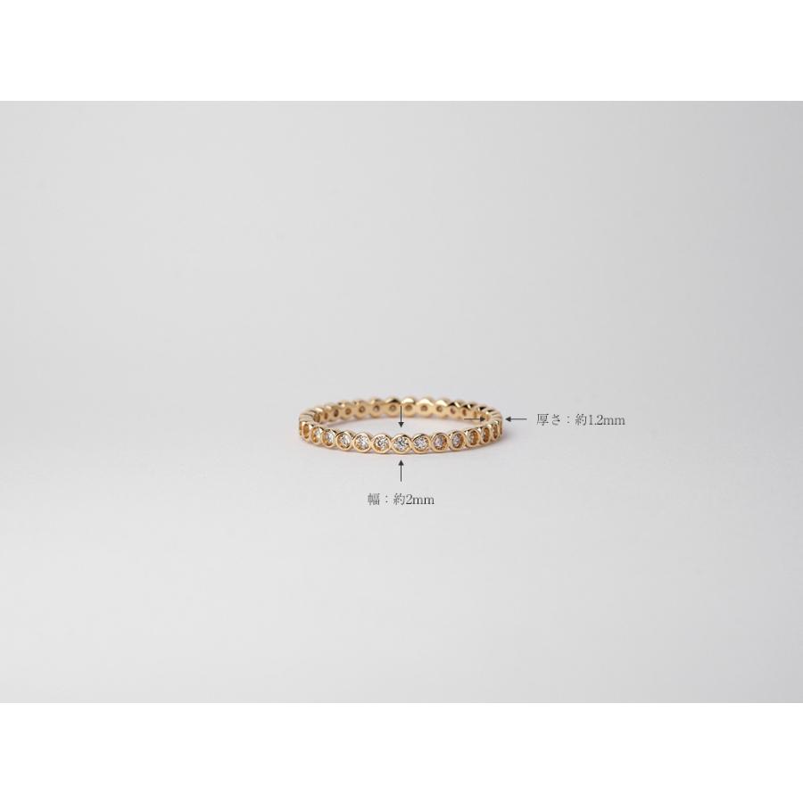K18 ダイヤモンド フルエタニティ リング 0.3ct エタニティ ダイヤ リング rph26014922の画像