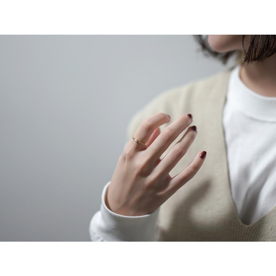18K リング レディース 指輪 パール ダイヤモンド 真珠 ダイヤ ダイアモンド 結婚式 冠婚葬祭 18金 K18 金属アレルギー対応 rpa1975822の画像