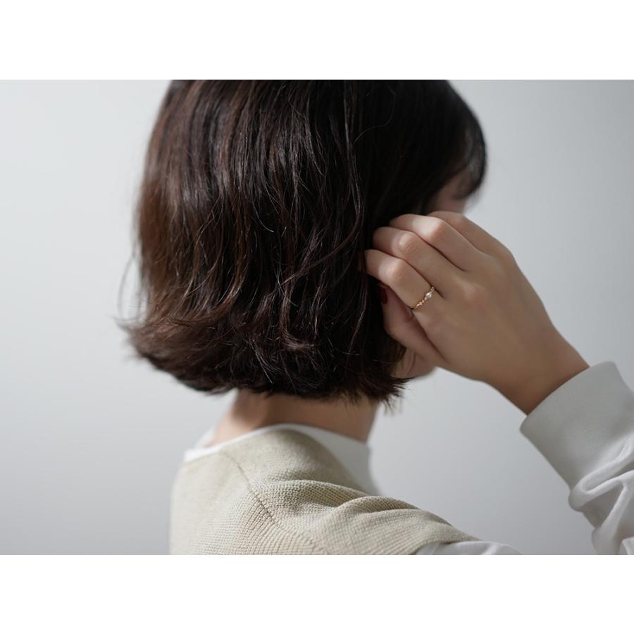 18K リング レディース 指輪 パール ダイヤモンド 真珠 ダイヤ ダイアモンド 結婚式 冠婚葬祭 18金 K18 金属アレルギー対応 rpa1975822の画像