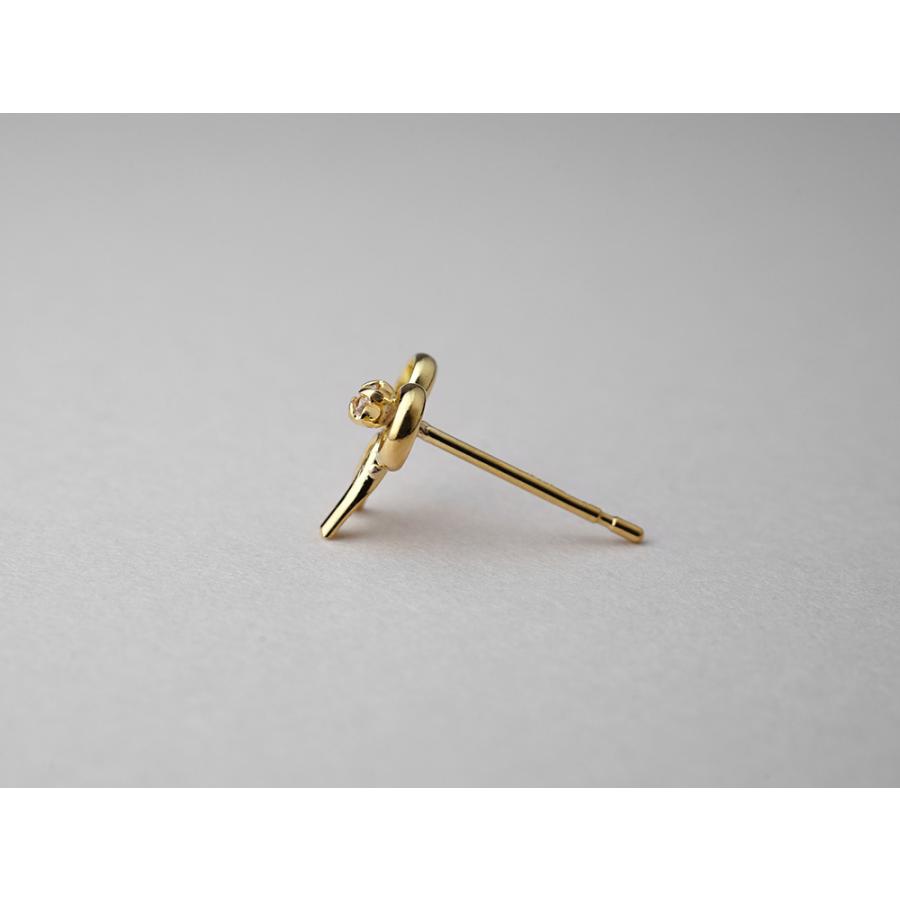 ピアス 18K リボンピアス ダイヤモンド リボン アクセサリー ピアス 18K リボンピアス ダイヤモンド リボン アクセサリー