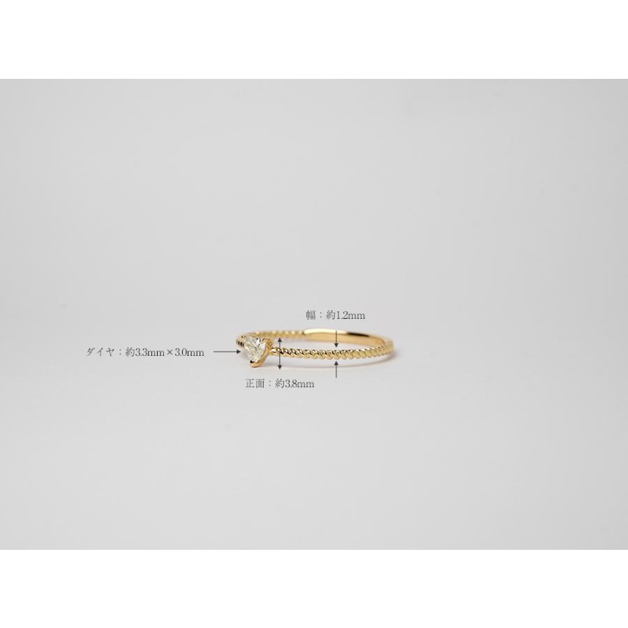 K18 ハートシェイプ ダイヤモンド リング Lady heart ハートシェイプカット レディース 指輪 rph28875622の画像