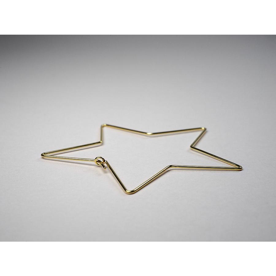 ピアス 18K スター フープピアス 安心 プレゼント レディース 18金 K18 金属アレルギー対応 プレゼント 送料無料 rpaub1123の画像