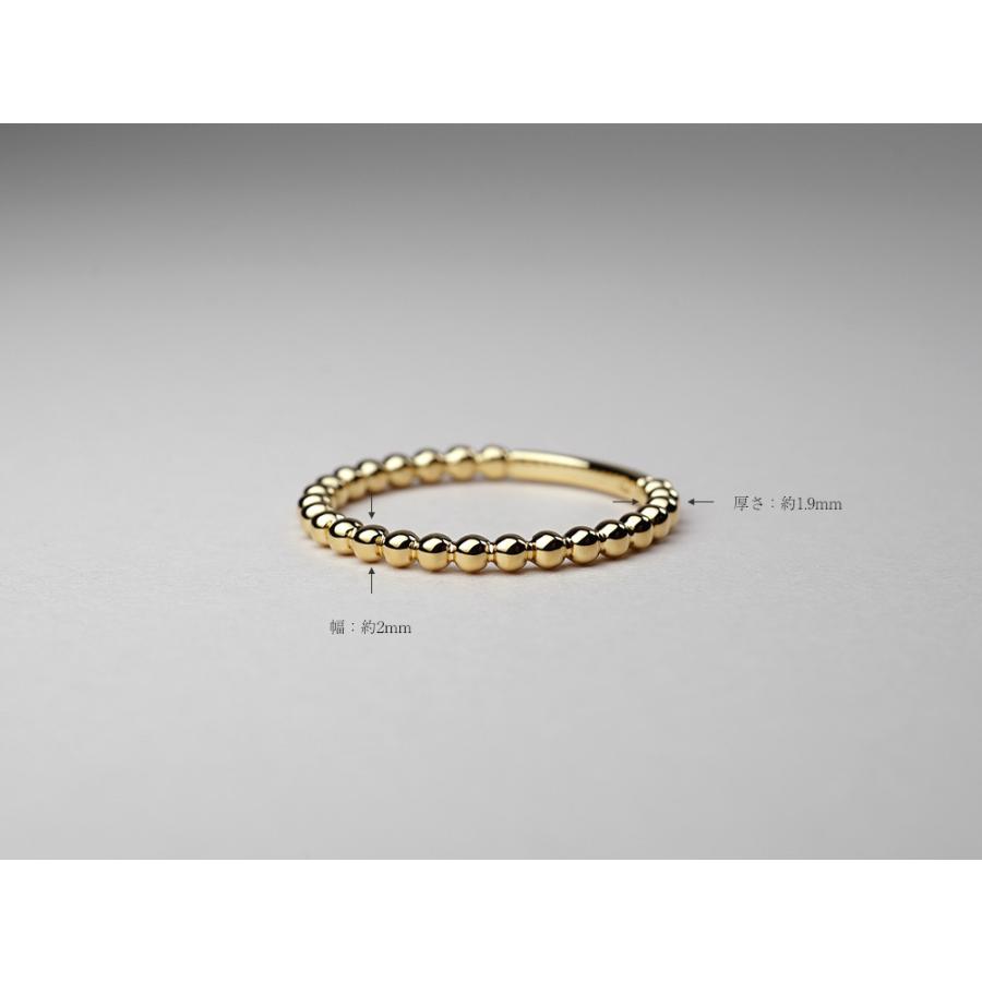 K18 プリュイ リング 指輪 レディース 重ね付け スタッキング スタック