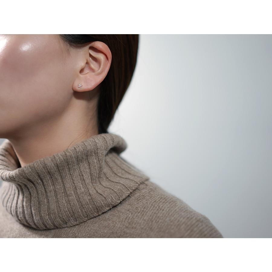 ピアス 18K ダイヤモンド ダイヤピアス 星 スター スタッドピアス