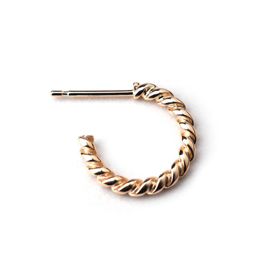 K18 ツイスト ピアス フープピアス K18ゴールド 18k 18金 地金 K18 ツイスト ピアス フープピアス K18ゴールド 18k 18金 地金
