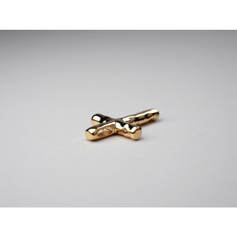 18K ラギット クロス ペンダント トップ 女性用 18k レディース 18金 K18 プレゼント 送料無料 rph69280621の画像