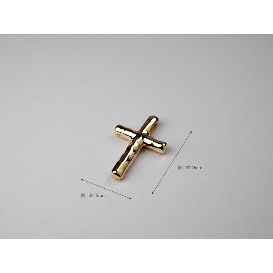 18K ラギット クロス ペンダント トップ 女性用 18k レディース 18金 K18 プレゼント 送料無料 rph69280621の画像