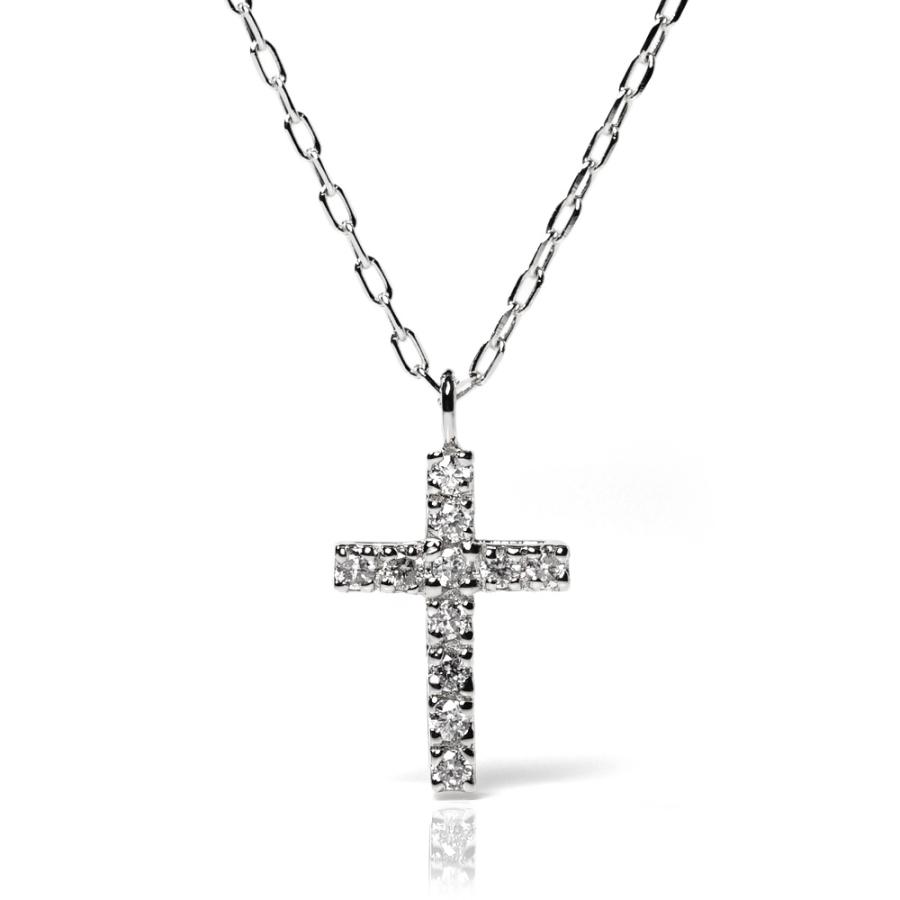 Ria様テイクアップ K18 クロスモチーフ 天然ダイヤモンドネックレス 18金 Ria様テイクアップ K18 クロスモチーフ 天然ダイヤモンド