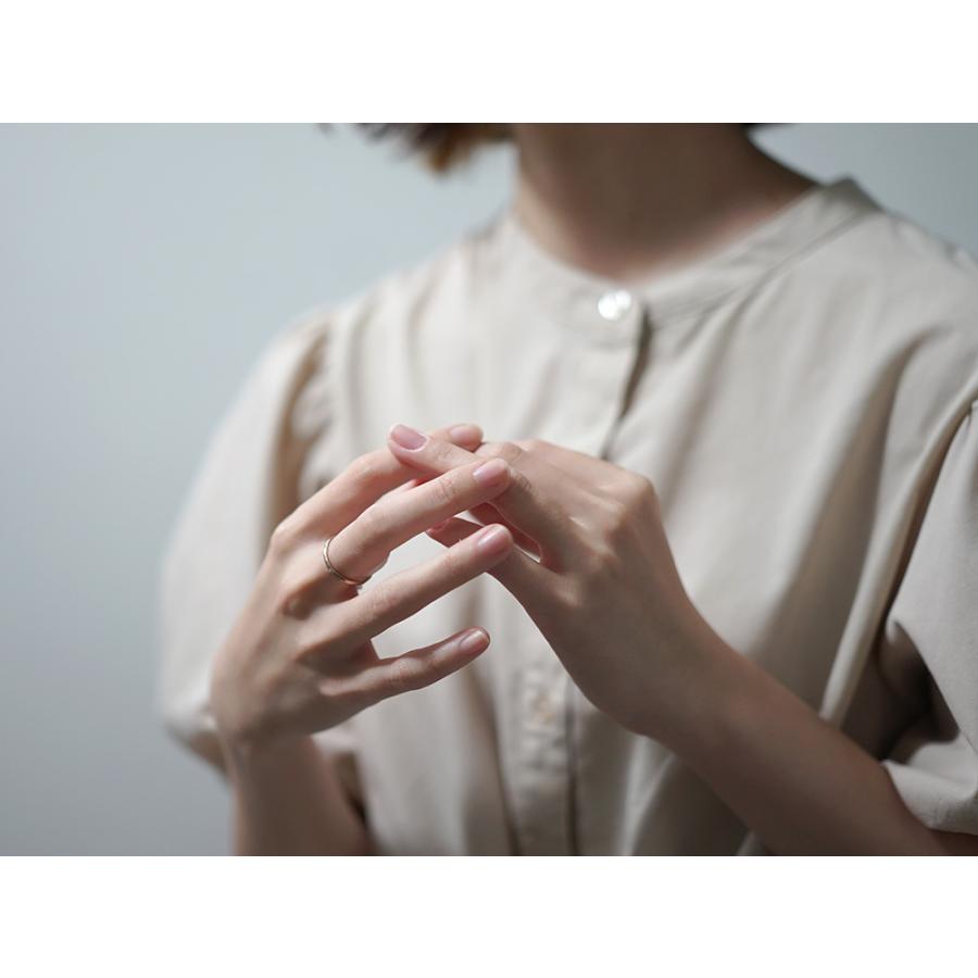 K18 ダイヤモンド マット リング Five 究極の着け心地、シンプル美 が