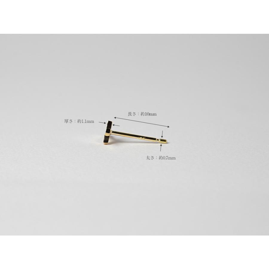 K18 ベイビー クロス ピアス レディース 18金 18k ゴールド 両耳用