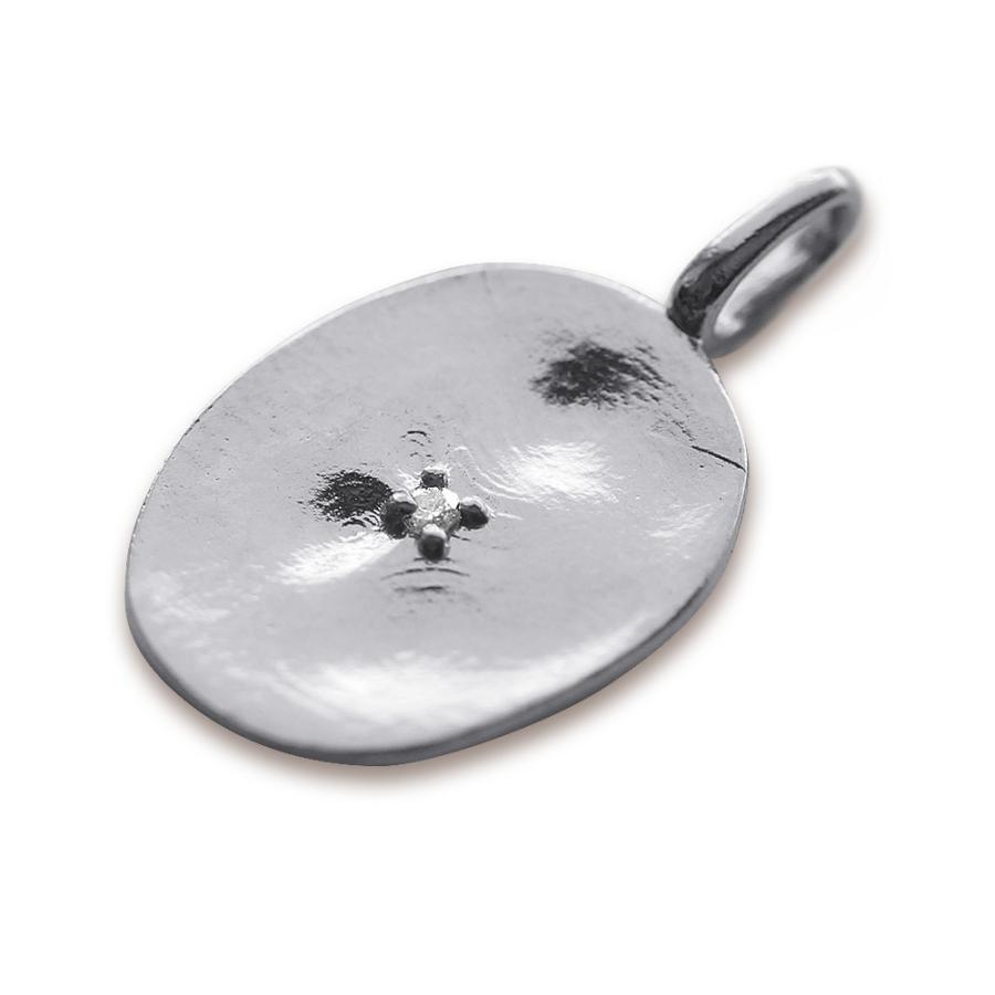 ペンダントヘッド チャーム 18K ミラージュ ダイヤ プレート デザイン