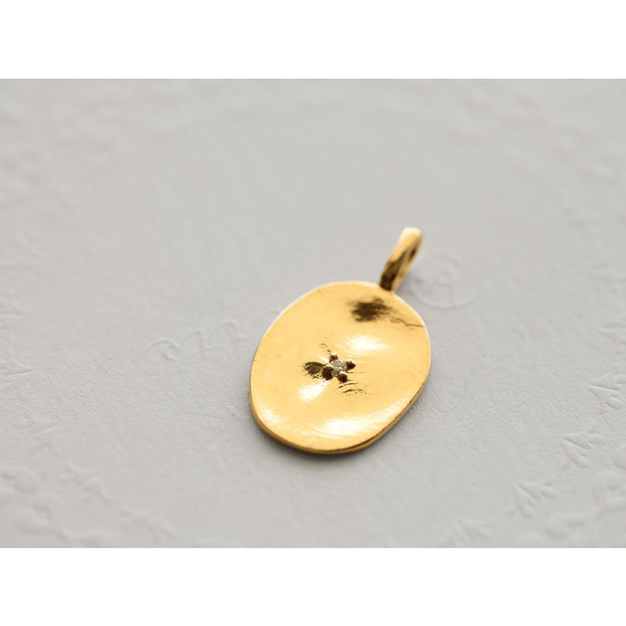 ペンダントヘッド チャーム 18K ミラージュ ダイヤ プレート デザイン