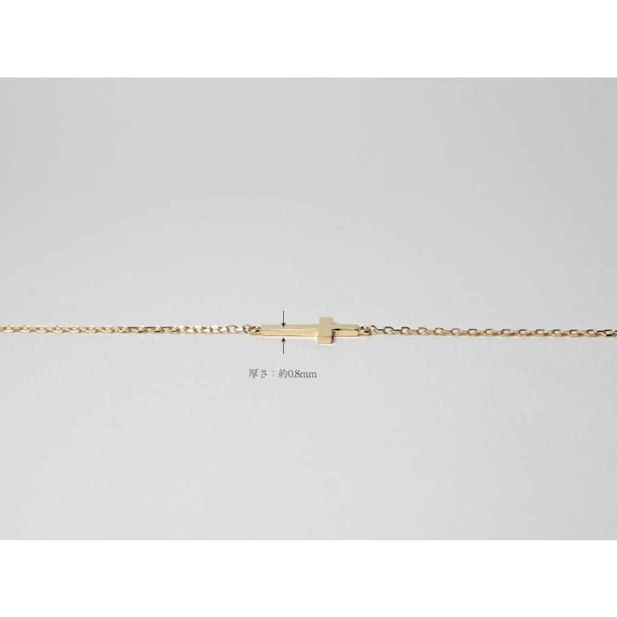 K18 ベイビー クロス (L) ネックレス レディース 十字架 地金 18K 18金