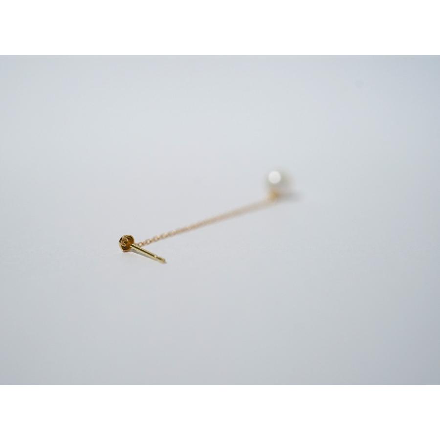 Sweet Pea ダイヤ パールチェーンループピアス 片耳 K18 Sweet Pea ダイヤ パールチェーンループピアス 片耳 K18 Sweet